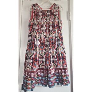 Rabbit Design womens 12‎ sleeveless buttoned front back zip pockets dress
